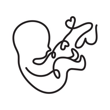 Doğmamış çocuk logosu şablon tasarımı