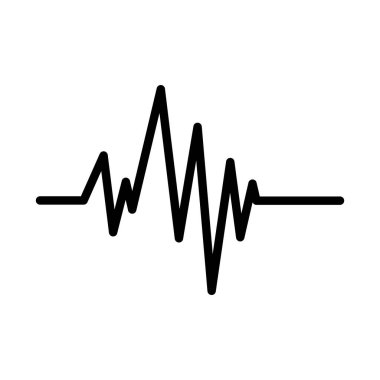 ses dalgası grafik logo şablonu simgesi