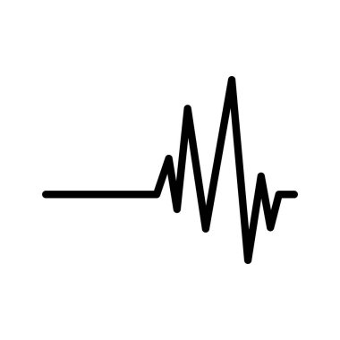 ses dalgası grafik logo şablonu simgesi