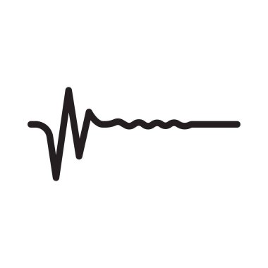 ses dalgası grafik logo şablonu simgesi