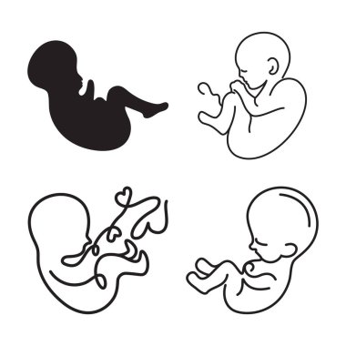 Doğmamış çocuk logosu şablon tasarımı