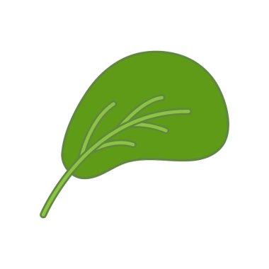 Yeşil Yaprak Ekoloji Sağlık Logosu Basit şablon çizimi