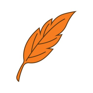 Sonbahar Akçaağaç sembolü resimleme tasarımı