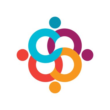 topluluk logosu şablon resimlemesi