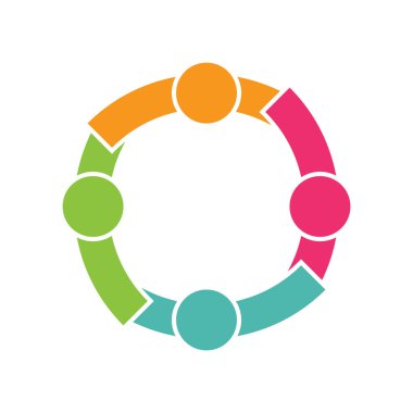 topluluk logosu şablon resimlemesi