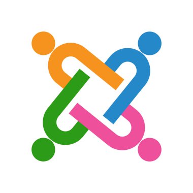 topluluk logosu şablon resimlemesi