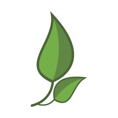 Yeşil yapraklı ekoloji doğa element vektör simgesi, Yaprak Simgesi, yeşil yapraklı ekoloji doğa element vektörü