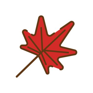 Sonbahar yaprağı logo şablonu resimleme simgesi tasarımı