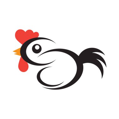 Chiken logo horoz hayvan şablonu resim tasarımı