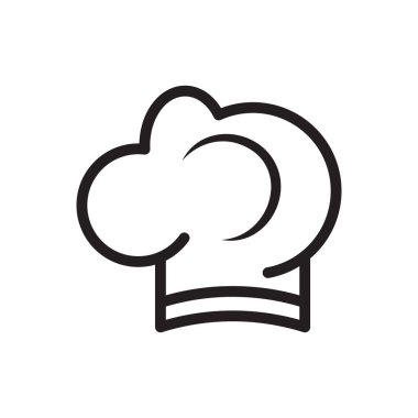 Chef Hat Logo Minimalist Culinary Symbol for Restaurant and Food Branding