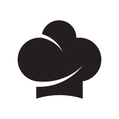 Chef Hat Logo Minimalist Culinary Symbol for Restaurant and Food Branding