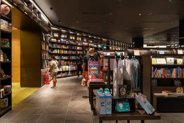 stock image Kuala Lumpur,Malaysia - October 24,2022 :  Tsutaya Books bookstore in Pavilion Bukit Jalil, people can seen exploring around it.