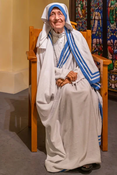 Shah Alam Malaisie Avril 2023 Cire Mère Teresa Exposée Red — Photo