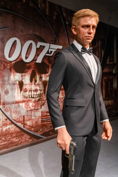 Shah Alam Malajzia Április 2023 James Bond Viasz Figura Jelenik — Stock Fotó
