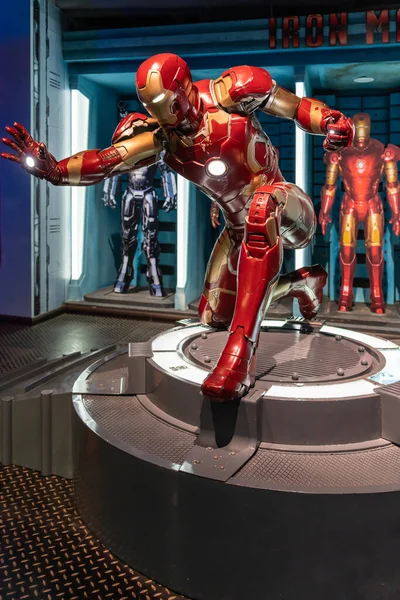 Shah Alam Malajzia Április 2023 Iron Man Viasz Figura Jelenik — Stock Fotó