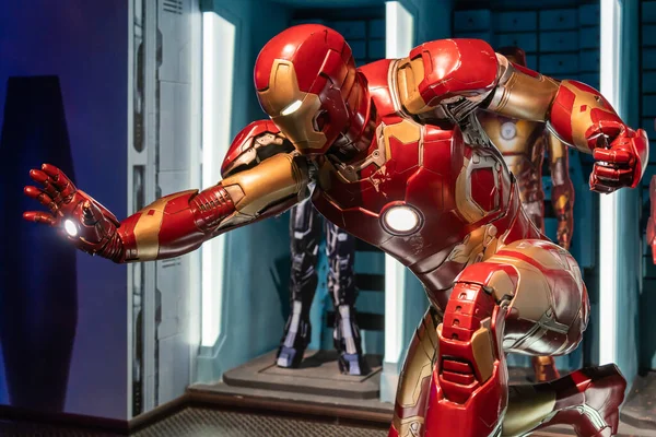 Shah Alam Malajzia Április 2023 Iron Man Viasz Figura Jelenik — Stock Fotó
