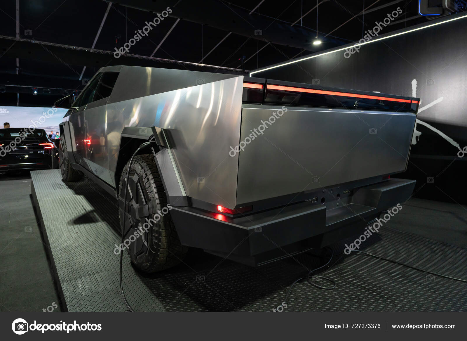 Serdang Malaysia May 2024 Tesla Cybertruck Displaying Malaysia Autoshow