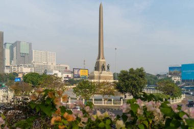 Bangkok, Thailand - Jan 22,2025 : A scenic view of the Victory Monument in Bangkok, Thailand. clipart