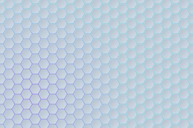 Lacivert bal peteği geometrik dekoratif arka plan. Mor ve mavi gradyan arka plana sahip soyut altıgen arkaplan