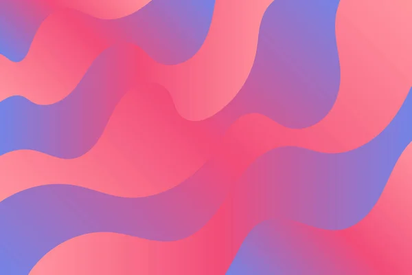 Абстрактний Червоний Фіолетовий Синій Веселка Градієнт Шаруватих Хвиль Фон — стоковий вектор