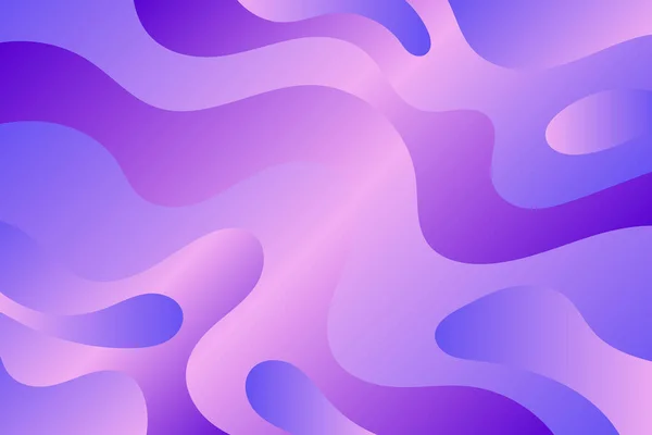Abstrait Gradient Violet Liquide Vagues Conception Fond Décoratif Pour Bannière — Image vectorielle