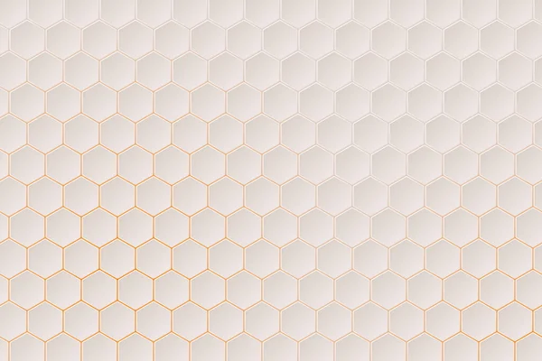 Absztrakt Méhsejt Mozaik Háttér Design Geometrikus Hatszögletű Cellák Háttérfénnyel — Stock Vector