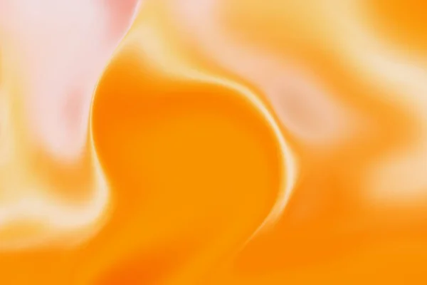 Sfondo Fluido Liscio Metallizzato Arancione Texture Astratta Forma Liquida Alla — Foto Stock