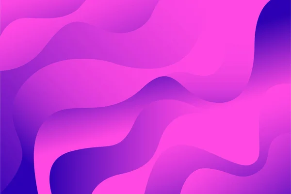 Абстрактный Фиолетовый Градиент Динамический Волнистый Декоративный Фон Гладкая Векторная Иллюстрация — стоковый вектор