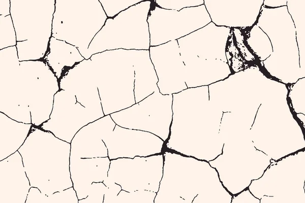 Minimalist Cracked Ground Texture Background — Stock Vector