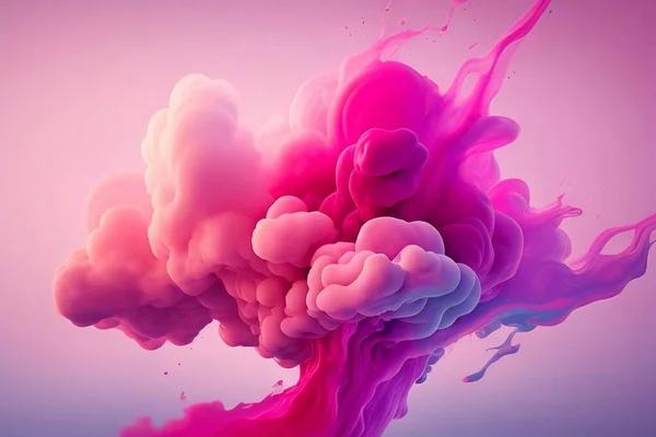 Abstrakte Bunte Rosa Weiche Pastellfarbe Farbverlauf Tinte Tropfen Flüssigkeitsbewegung Wasser — Stockfoto