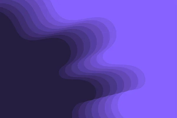 紫罗兰运动波纹理 雕刻波浪形分层剪纸抽象装饰背景 — 图库矢量图片
