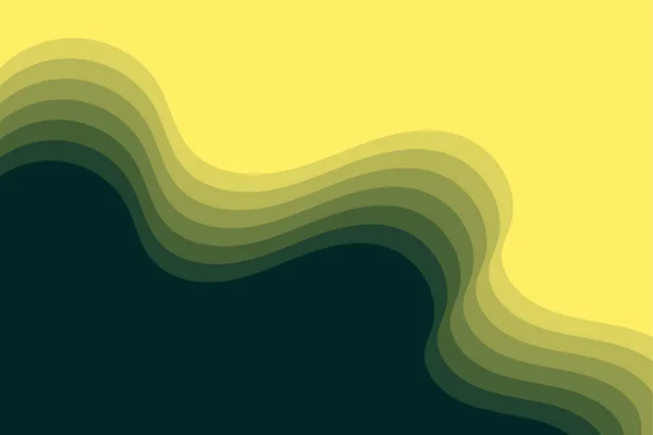 摘要黄色层状波状背景 — 图库矢量图片