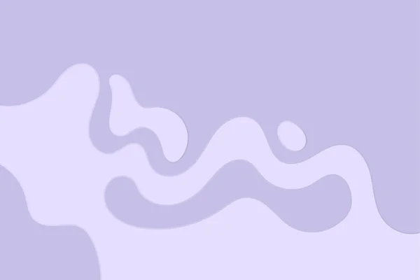 Простые Минималистские Волнистые Формы Капель Волн Иллюстрация Светло Фиолетовом Фоне — стоковый вектор