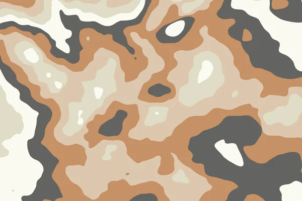 Haki Renkli Dalgalı Kamuflaj Dokusu Çöl Renginde Askeri Model Tasarımı — Stok Vektör