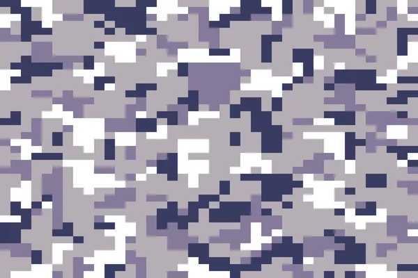 Pixel Style Camouflage Pattern Background — Stock Vector