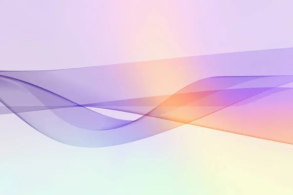 傾向のある紫色のグラデーション波の背景 3Dイラスト — ストック写真