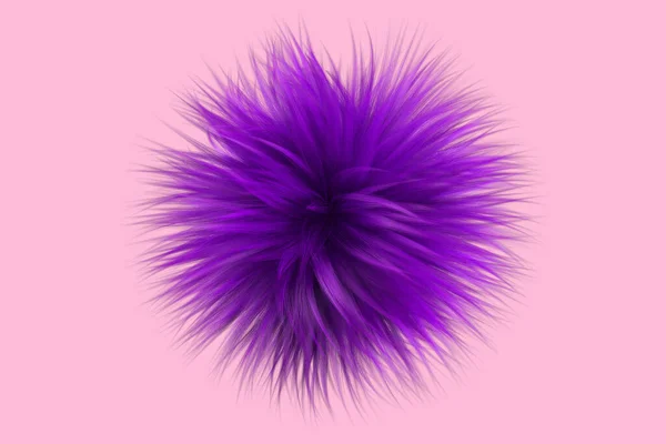 Objeto Pelo Rizado Púrpura Peinado Abstracto Ilustración — Foto de Stock