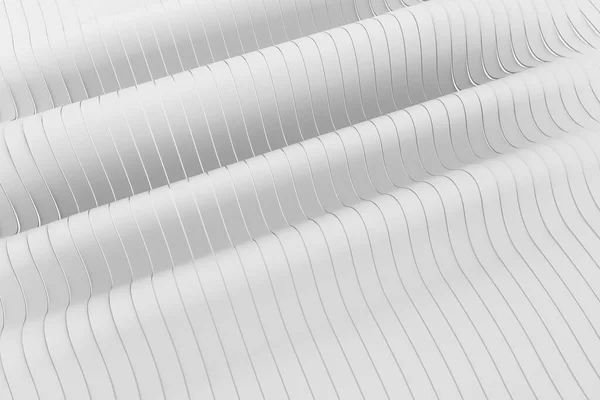 Λευκό Φόντο Καμπύλης Λευκές Γραμμές Όγκου — Φωτογραφία Αρχείου