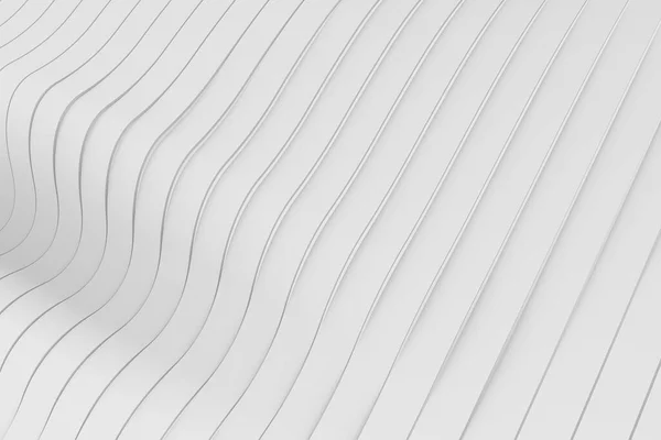 Επιφάνεια Ζώνης Κύματος Αφηρημένη Ομαλή Ροή Λευκό Φόντο Ψηφιακές Επίπεδες — Φωτογραφία Αρχείου