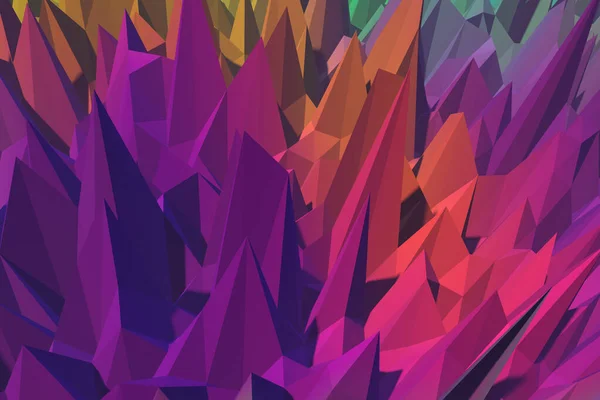Геометрія Пірамід Ілюстрація Гостра Генеративна Текстура Швидко Багатокутний Фон — стокове фото