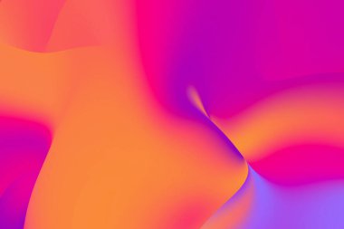 Renk akışkan eğimli dalgalı arka plan. Soyut 3d oluşturma