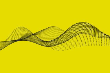 Minimalist fütürist parçacık arkaplanı. Soyut pürüzsüz teknoloji dalga bileşimi 3D oluşturma