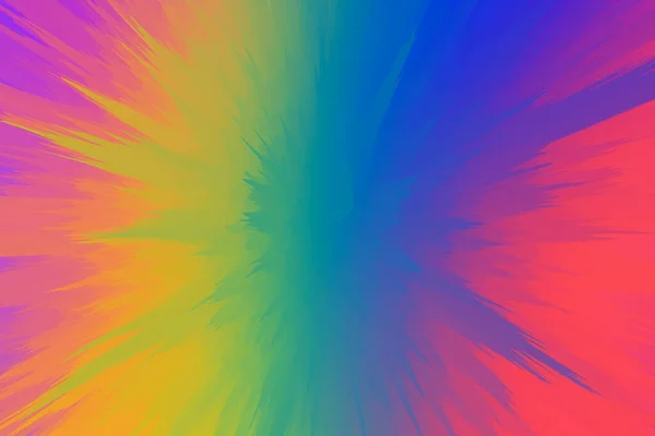 Rainbow Holografisk Lutning Skarp Konsistens Fryst Lava Render Illustration Abstrakt — Stockfoto