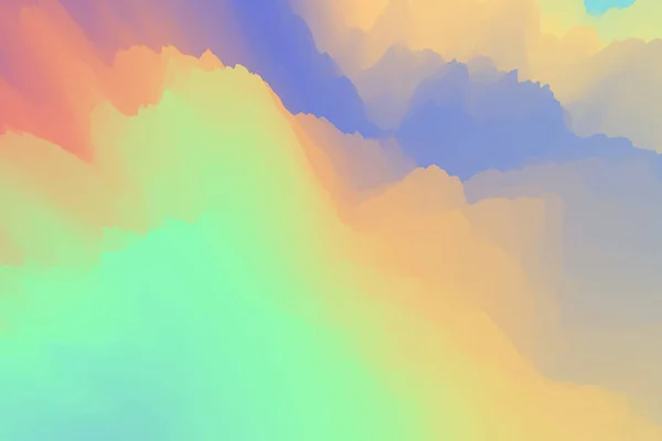 Кислотный Голографический Градиентный Взрыв Жидкости Иллюстрация Абстрактный Замороженный Фон Брызг — стоковое фото