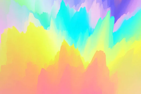 Rainbow Gradiënt Bergen Decoratieve Achtergrond Iridescent Bevroren Plons Illustratie — Stockfoto