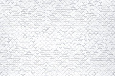 Hareket eden beyaz üçgen arka plan 3D görüntülemesini şekillendirir. Soyut geometrik üç boyutlu görselleştirme