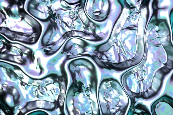 Abstracte Folie Vloeistof Gradiënt Achtergrond Trendy Holografische Vloeistof Wallpaper — Stockfoto