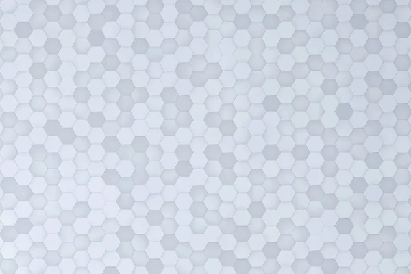 Beyaz Küçük Altıgen Şekil Yüzeyi Soyut Geometrik Oluşturma Arkaplanı — Stok fotoğraf