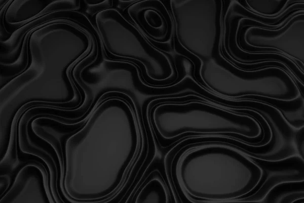 Black Fold Stripe Waves Surface Background — Stock Photo, Image