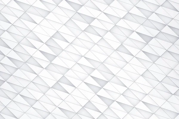 Fondo Patrón Geométrico Blanco Abstracto Mosaico Caótico Superficie Polígonos Renderizado —  Fotos de Stock